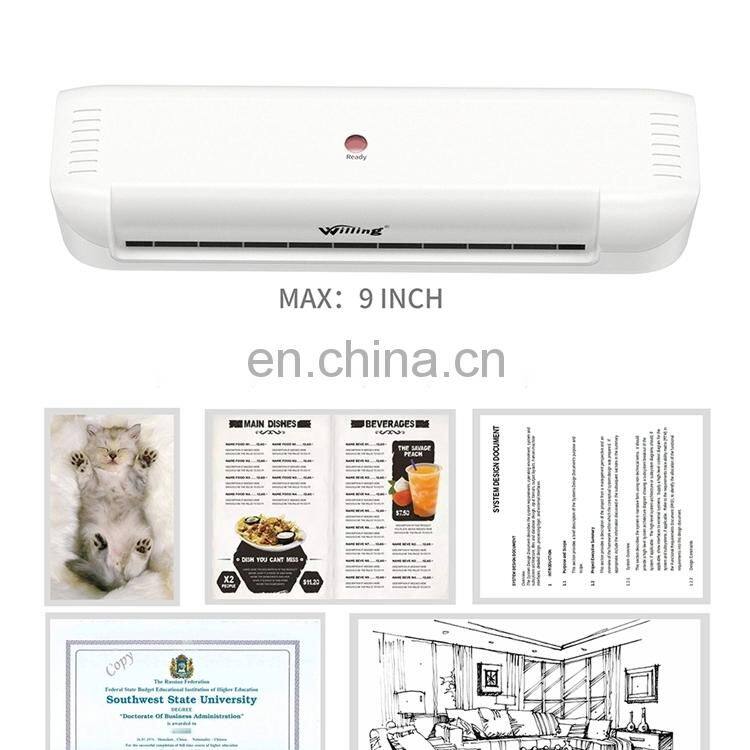 Willing OL141 OEM  A4 Hot Office laminator Manual  Laminating Machine  Table Pouch Laminator
