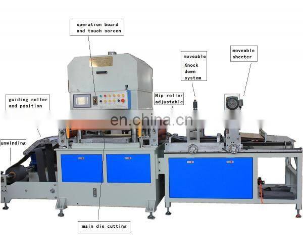 Self-Adhesive Label Tape Foam Gasket Hydraulic Press Die Cutting Machine