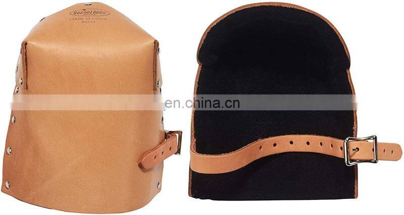 Leather EVA foam Elastic strap Soft Work Flooring Knee Pads for construction carpenter working Protection Leather Knee Pads