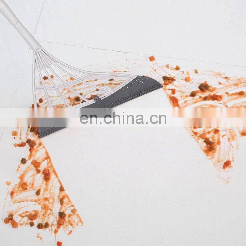 Rubber Broom Hand Push Sweeper Magic Broom Floor Wiper Squeegee for Floor Cleaning Floor Squeegee Sweeping Brush Pet Hair Broom