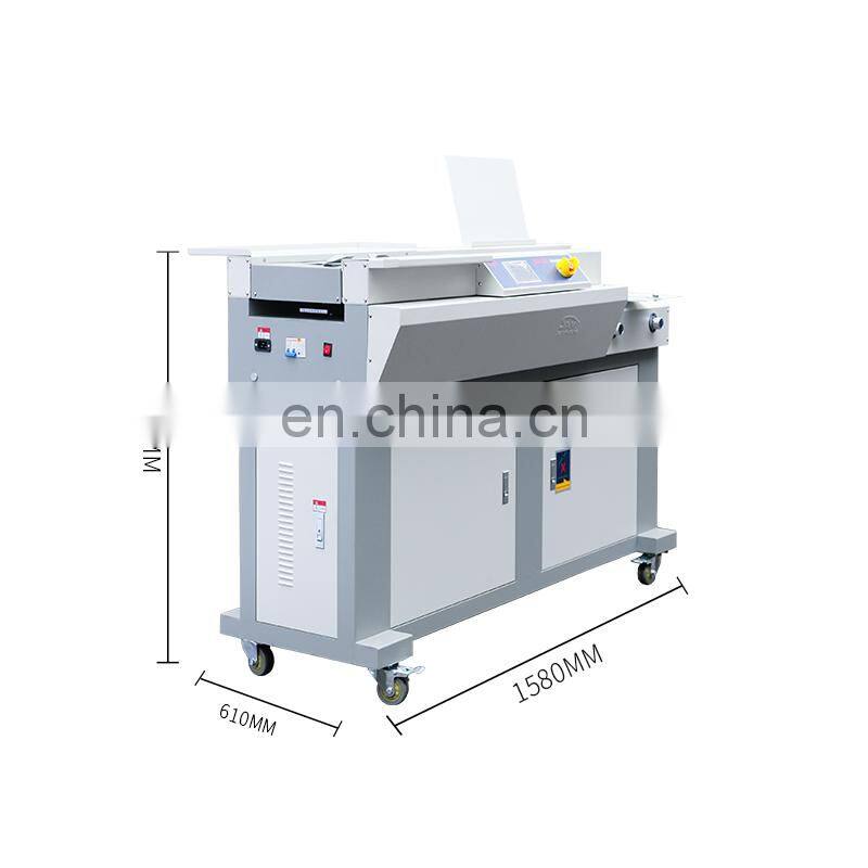 Guaranteed Quality A3 Perfect Hot Glue Book Binder Binding Machine With Bi-Direction Double Screw Rod Cart