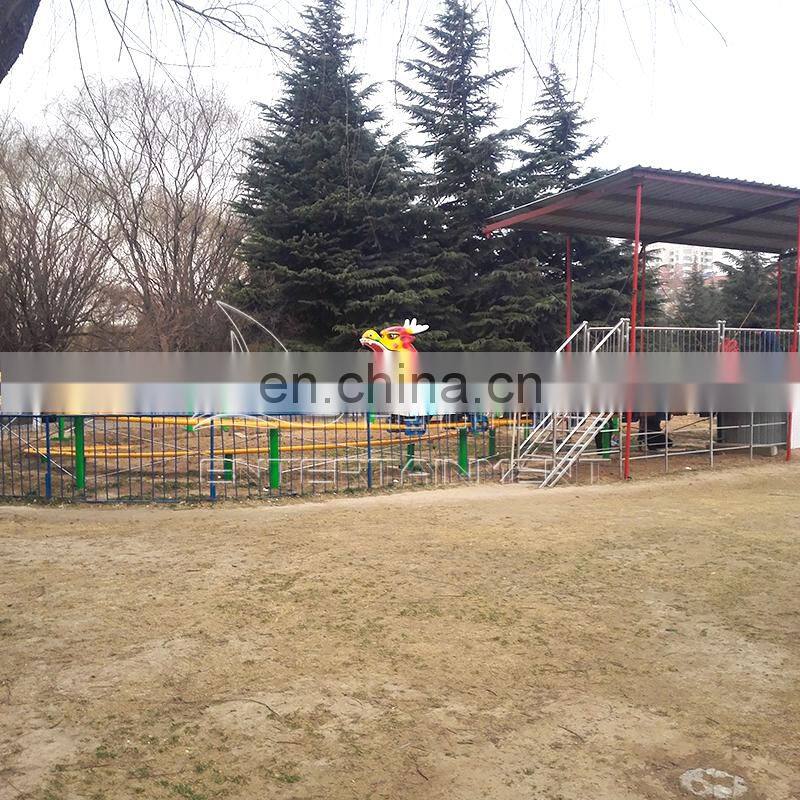 Fairground roller coaster dragon wagon roller coaster for park