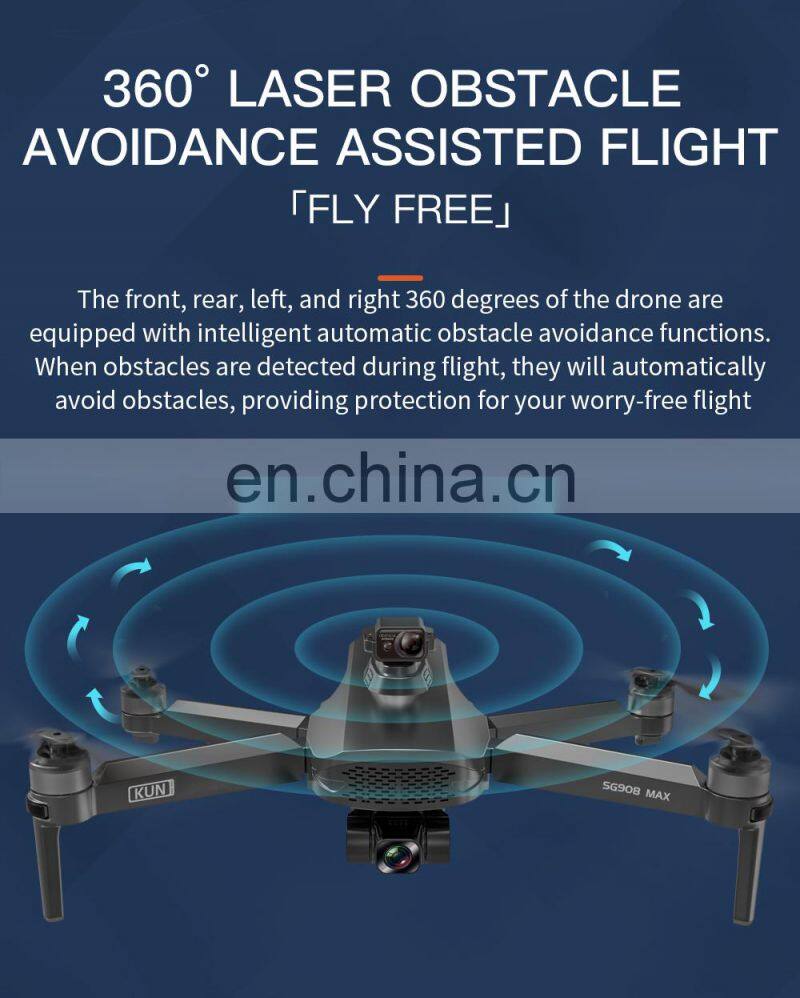 SG908 MAX 3KM 5G 4K HD Camera Foldable Quadcopter drone Obstacle Avoidance Drone Wifi GPS FPV Profesional Dron SG908MAX