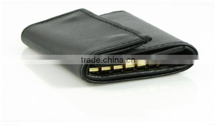 Multifunctional Genuine Leather Key Case Wallet with Coin Pocket for men and women