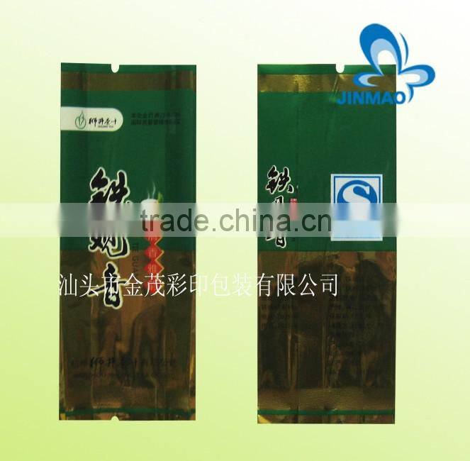 Custom printed plastic bags with flowers tea packaging