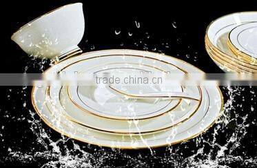 58 pcs Luxury Bone China Arabic Dubai Dinnerware set