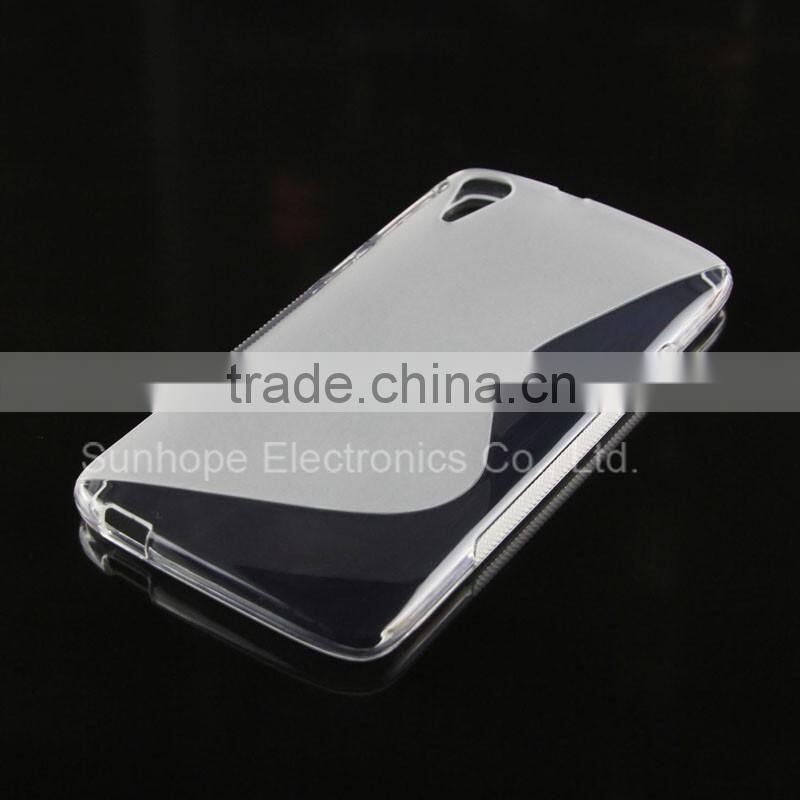 S line design Scrub tpu cell phone case for HTC Desire 828 cover