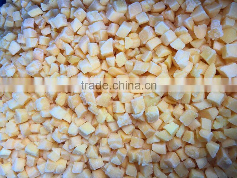 Yellow Peach Frozen Diced