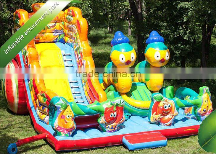 Giant inflatable amusement park with slides ,fun city for sale,fun city inflatables