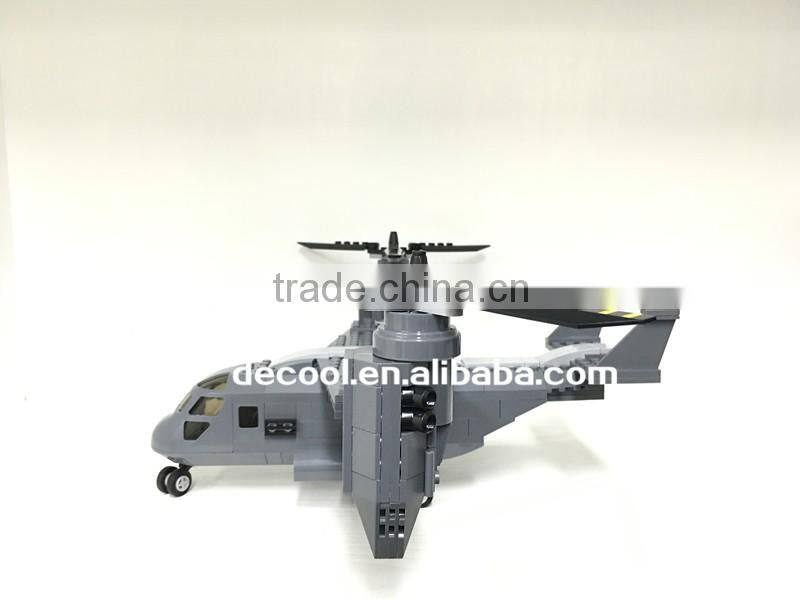 2016 New Decool 2113 318pcs Bell Boeing Osprey Aircraft Model 3D Building Bricks Toys