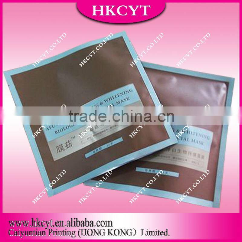 Cosmetic plastic packaging bag/Whitening Mask packaging bag