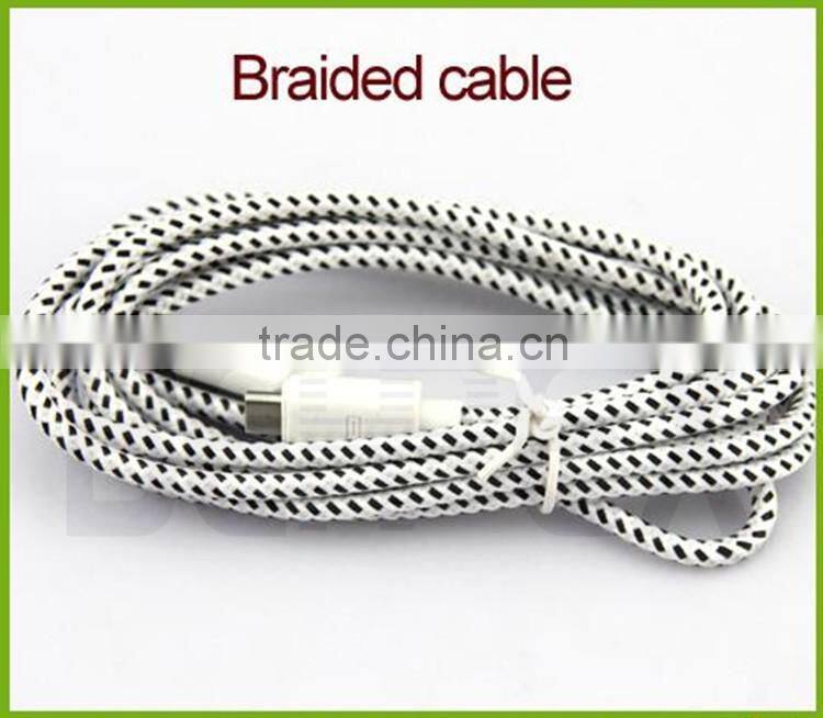 Braided Nylon Magnetic Charging 2.0 Micro USB Cable