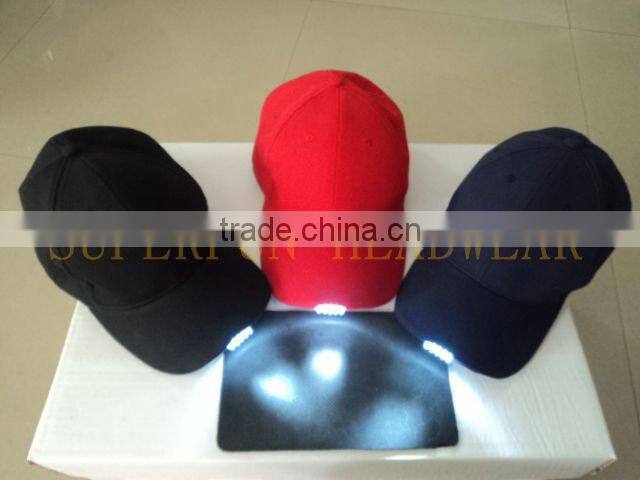 cheap cotton LED baseball caps