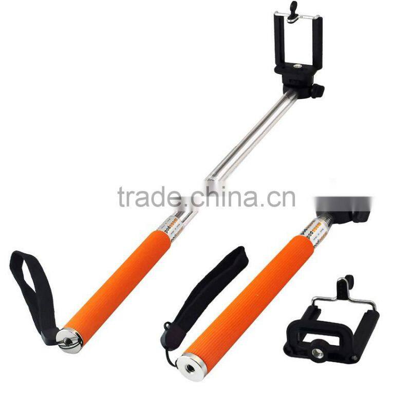 Newest wired selfie stick for mobile phone camera selfie holder 2015