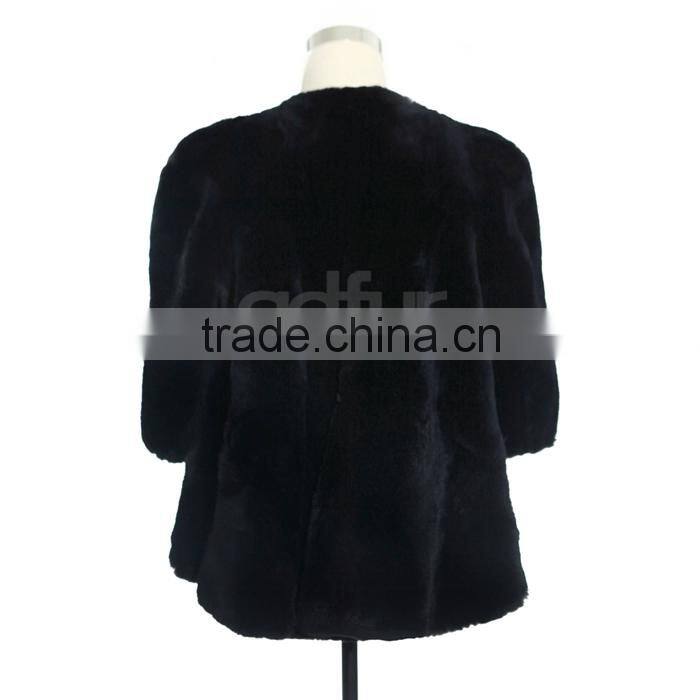 QD22082 Real Rex Rabbit Fur Jacket Winter