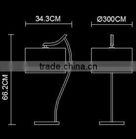E27 acrylic hat table lamp