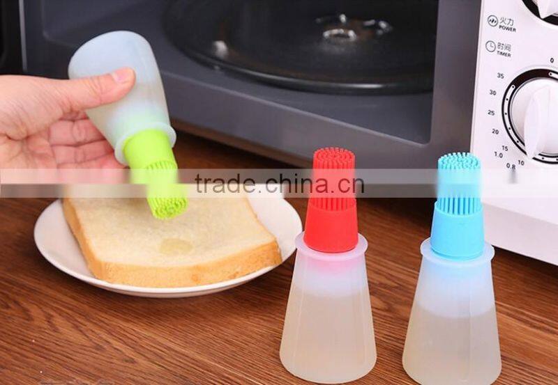 Hot Sale Food Grade Silicone Basting Brushes & oil bottle Brush,Baking and Grilling, Heat-Resistant Cooking Utensils