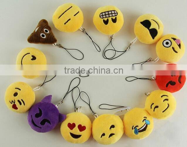 New design custom plush keychain emoji keychain