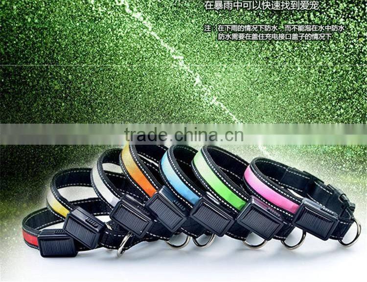 Led USB Rechargeable Dog Collars Reflective Led Pet Collars Protect your Pets in Dark