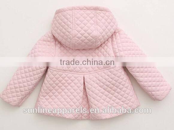 new design popular quilted coat for girls