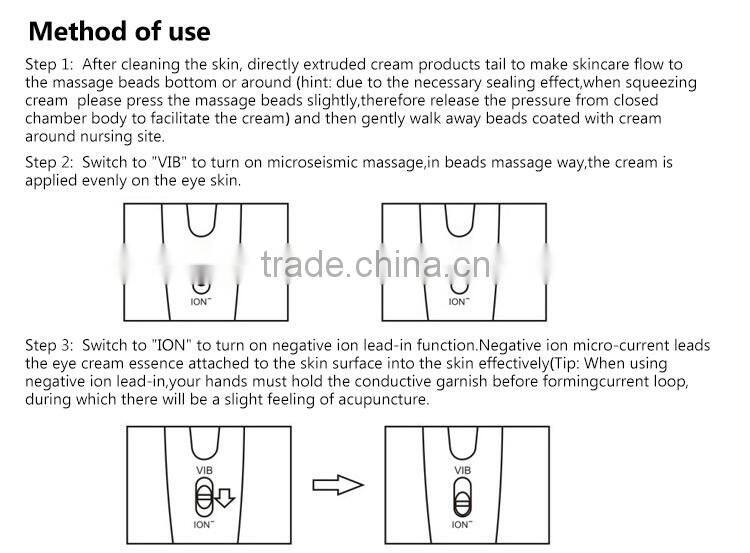 Beauty Care Vibration Eye Massager Metal Eye Cream Applicator