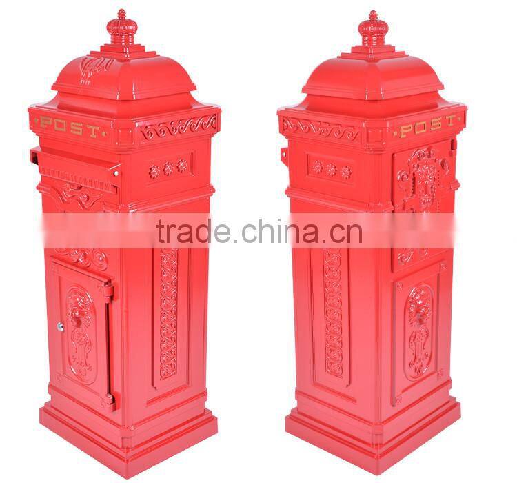 The Most Popular Style In Europe 100% Original Material Standing Garden Antique Mail Boxes From China