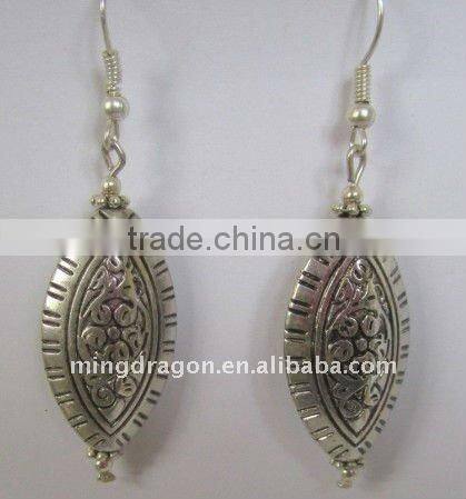 CHINESE TIBET SILVER EARRING EARDROP