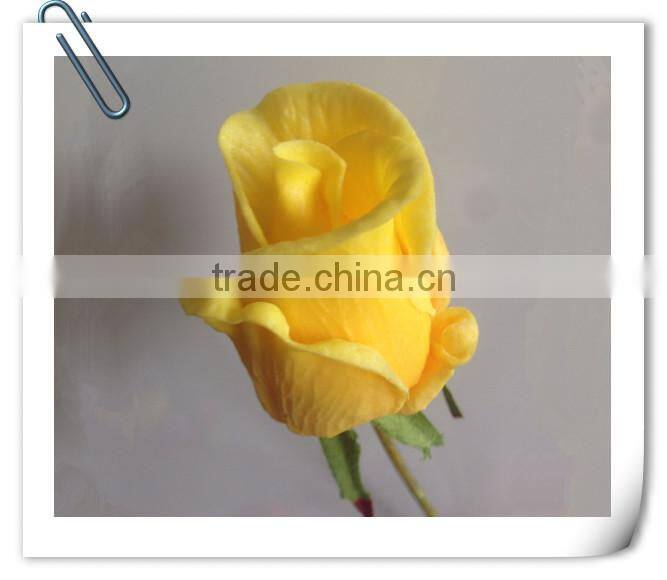 2015 latest PU material artificial blue rose flower bud