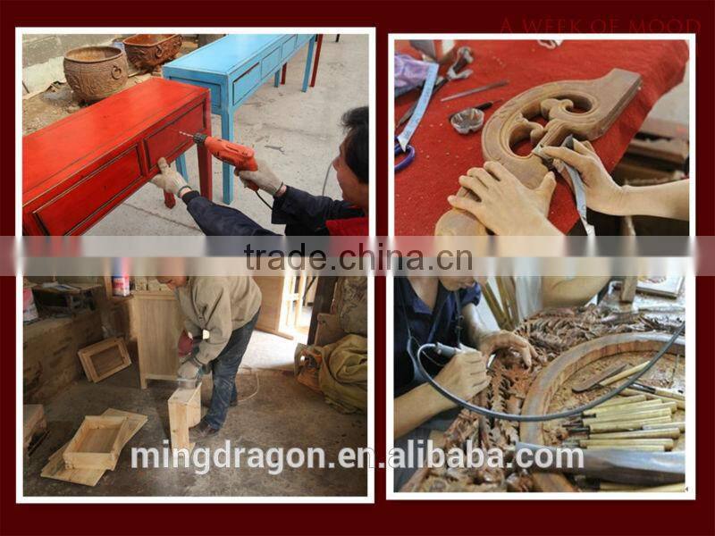 Antique Oriental Furniture-Tibetan Antique Painted Cabinet