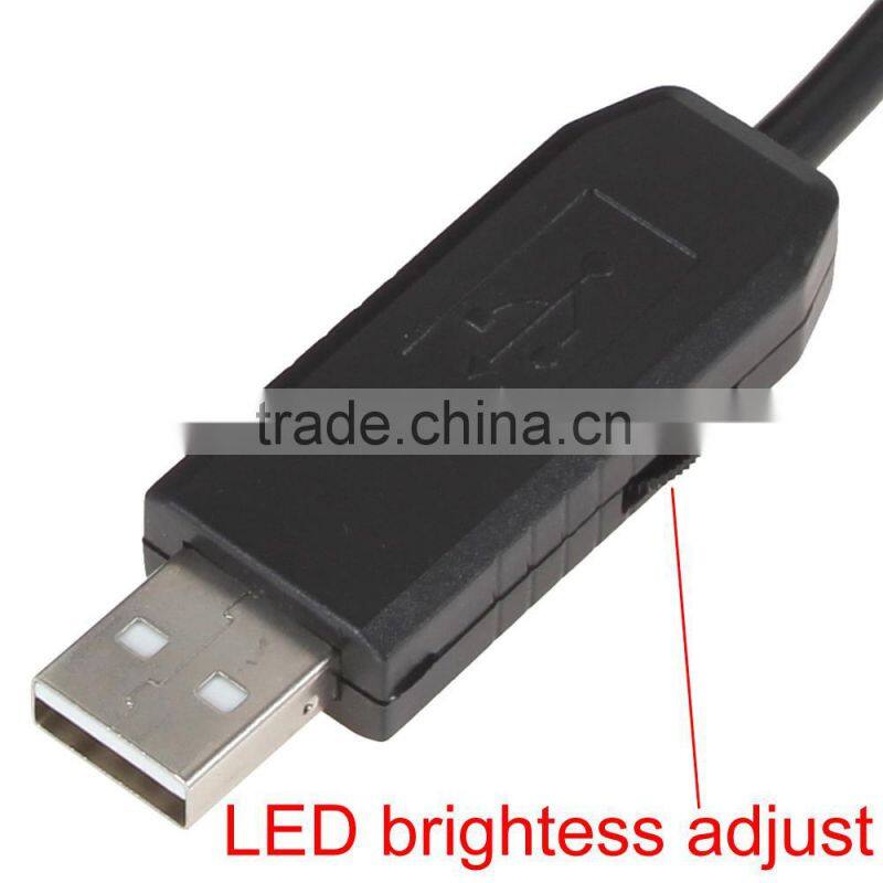 20M Cable Length Inspection Camera IP66 Waterproof 10mm Lens Mini USB Endoscope Camera Borescope Tube Snake Scope 4 LEDs