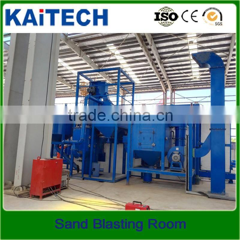 Environmentally Industry cleaning large parts: blasting room
