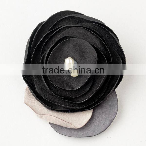 Bridal Crystal Black Feather Fascinator Clip Wedding Hair Accessories