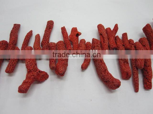 Natural Seaweed Red Coral Rough Nugget Gemstone Semi Precious Stone Red Coral Hotsales