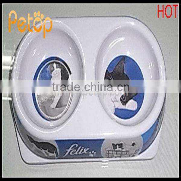 Plastic Kitty Food & Water Mixing Cat Bowl