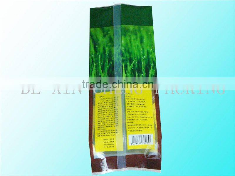 Quad Sealed Vacuum Rice Packaging Bag