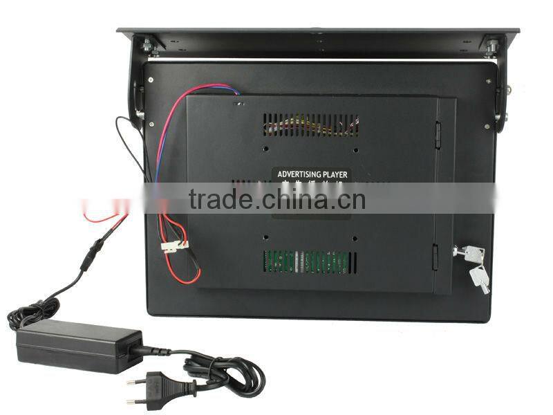 Bus/Car ceiling mount 1080P HD 15 inch advertising lcd equipment display