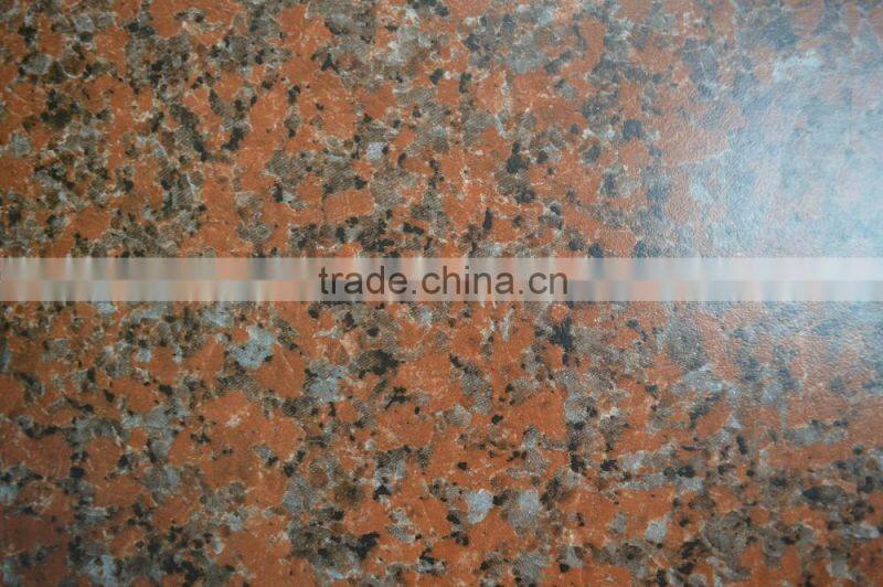 Red matte finish granite look porcelain floor tiles