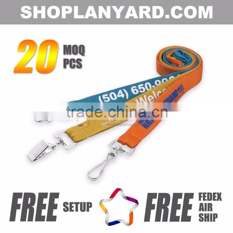 Polyester Lanyard with Silk Screen Printing Logo