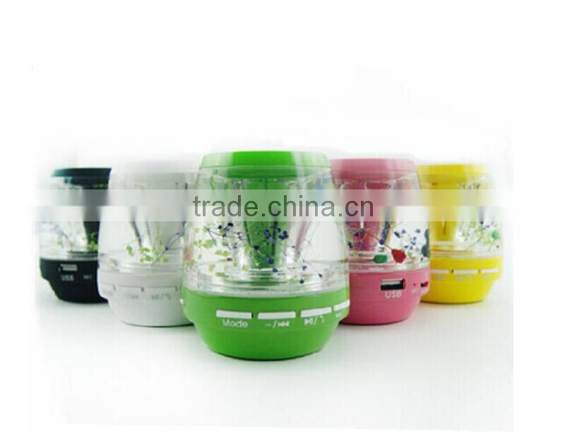 New arrivel LED TF card slot and Hand-free Calls support Liquid mini Bluetooth speaker 2015