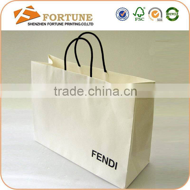 Recyclable Design Custom Shopping Packing Bag Made of Kraft Paper