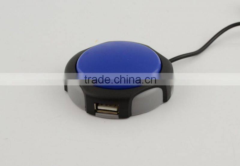 Creative Style USB2.0 Hub with 4 Ports Can Print Logo on Webkey Button as Promotional Gifts
