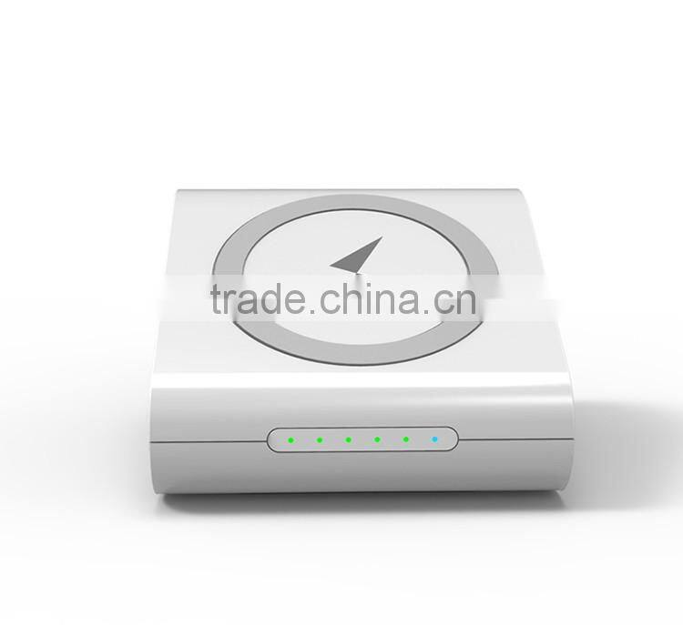 Portable 8000mah wireless charger power bank for iPhone 7