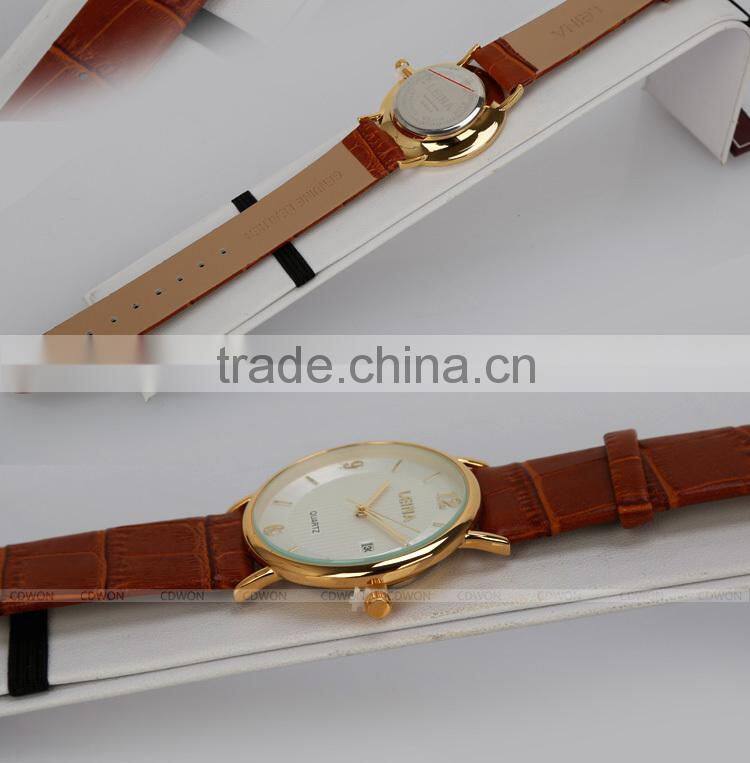 Newest Luxury Automatic Leather Strap Men Wrist Watch Gift