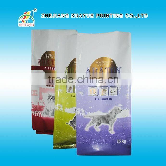 Customized New High Quality Dog Food Bag, Side Gusset Dog Food Bags, Plastic Dog Food Bag