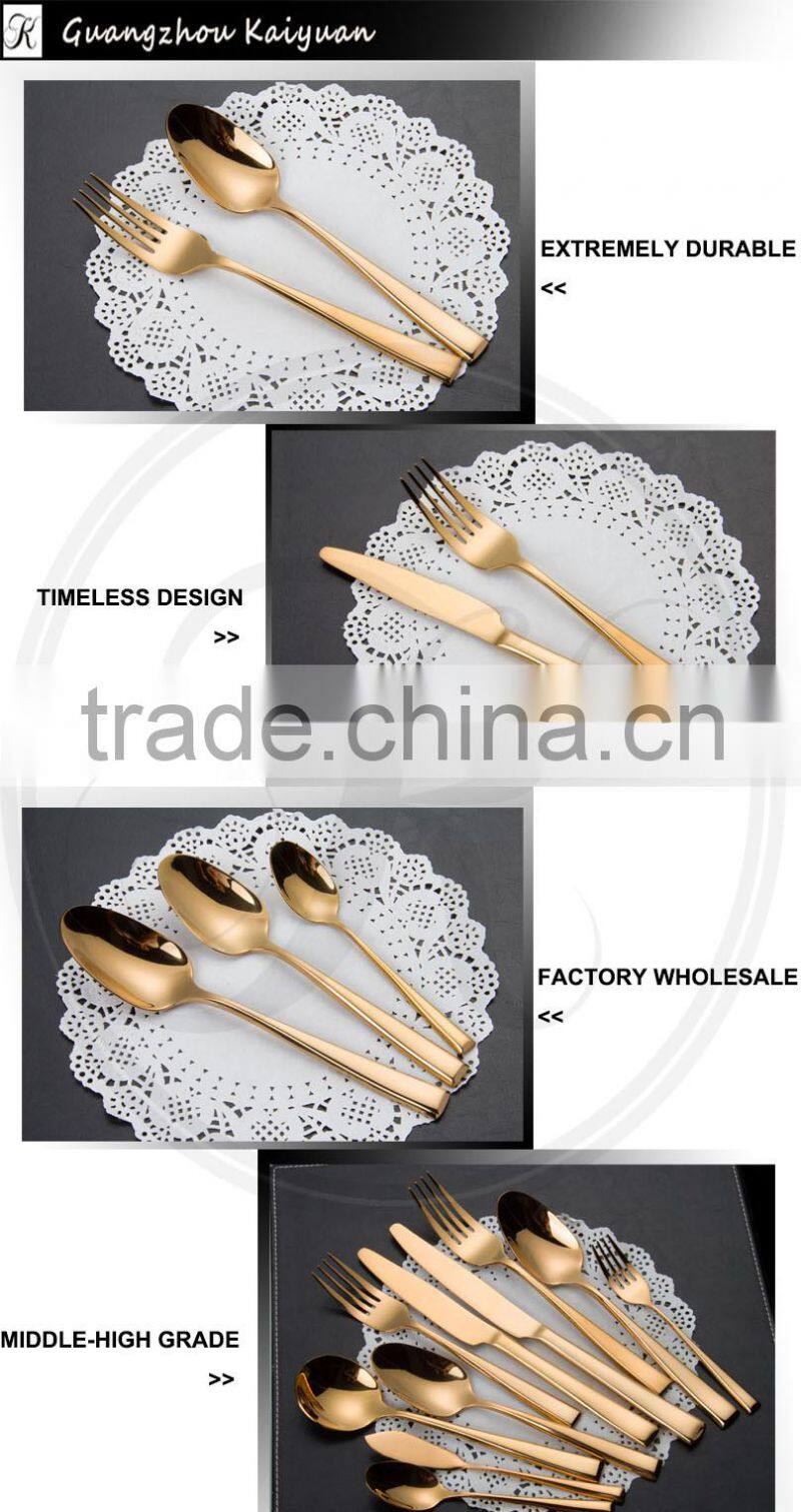 wedding metal cutlery, wedding stainless steel cutlery set