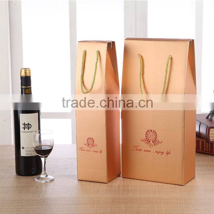 Custom rectangle elegant wine packaging gift box for gift packaging