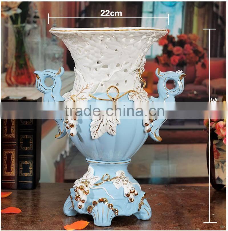 2016 new arrival lounge decorative colorful table vase for European style decor