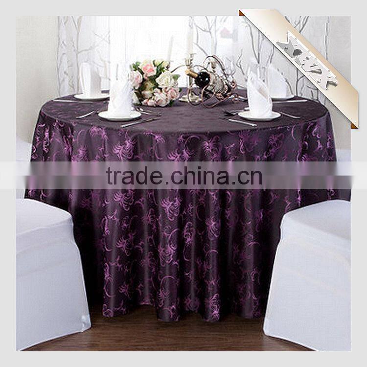 TC-147 New Polyester Jacquard Wedding/Restaurant Table Cloth for Sale