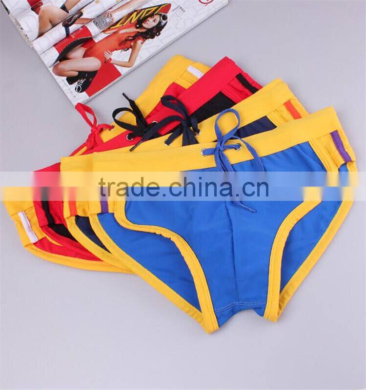 Whole sale assorted color man trunk briefs men suit men swimming trunks