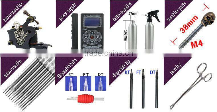 R100465 Men Head Tattoo Black T-shirt